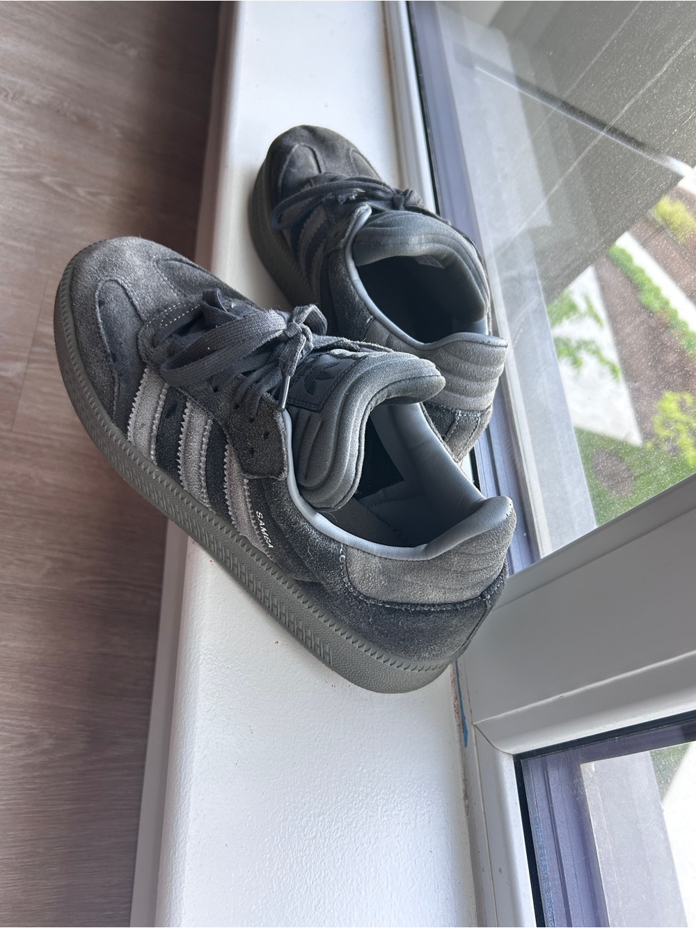 adidas Samba XLG Carbon Grey Suede Sneakers will negotiate